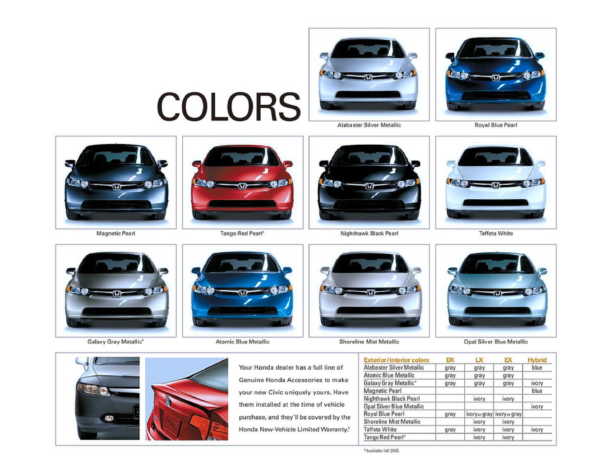 2006 Honda Civic Brochure Page 4
